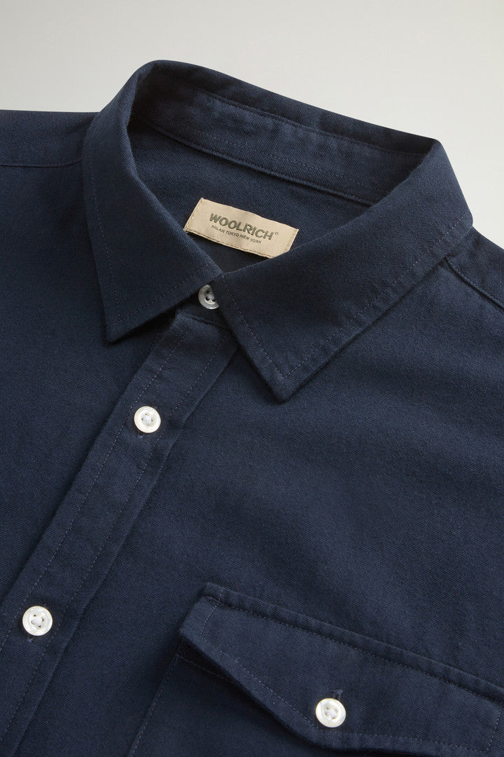 Pure Madras Cotton Flannel Checked Shirt (Oatmeal Check) - Detail View 2