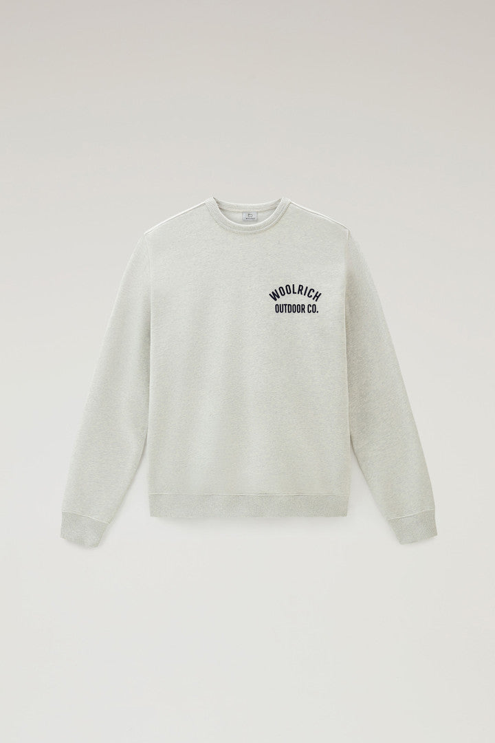 Crewneck Sweatshirt in Pure Cotton (Black) - Detail View 5