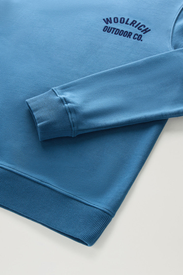 Crewneck Sweatshirt in Pure Cotton (Black) - Detail View 3