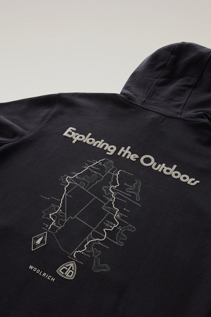 Us Trails Pure Cotton Hoodie (Black) - Detail View 3