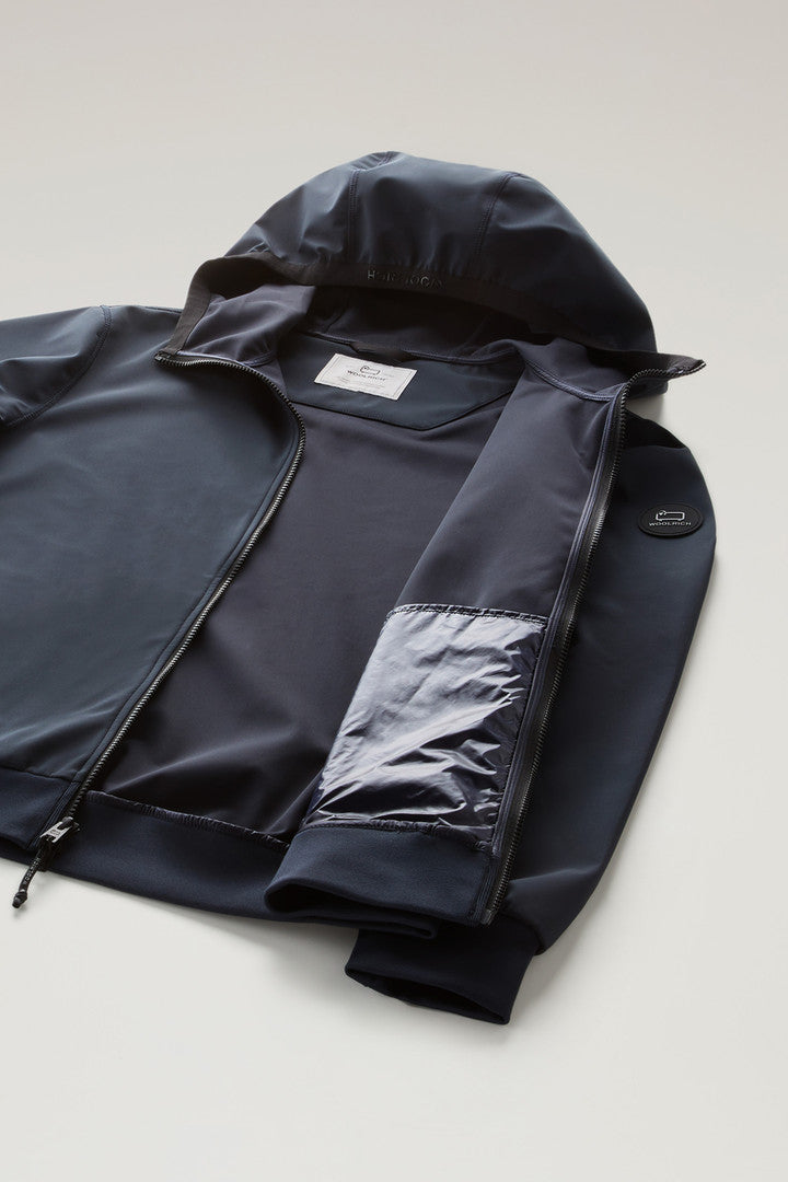 Softshell Hooded Jacket (Melton Blue) - Detail View 4