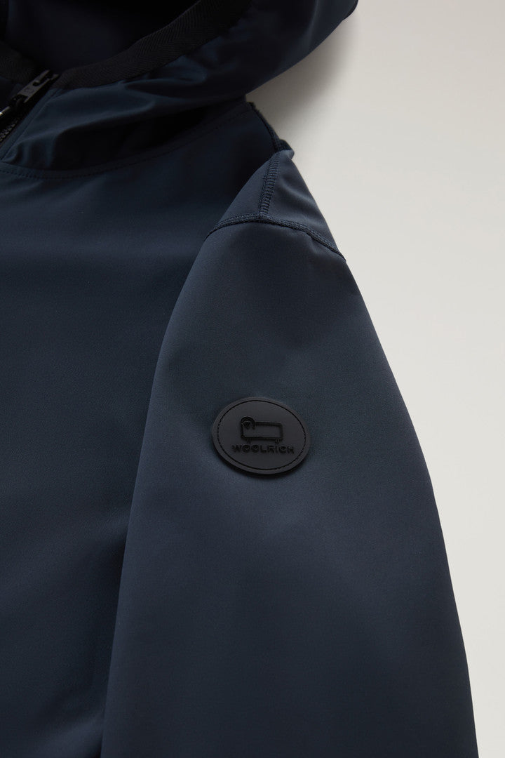 Softshell Hooded Jacket (Melton Blue) - Detail View 2