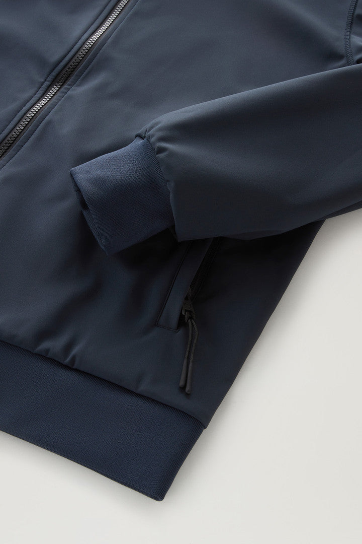 Softshell Hooded Jacket (Melton Blue) - Detail View 3
