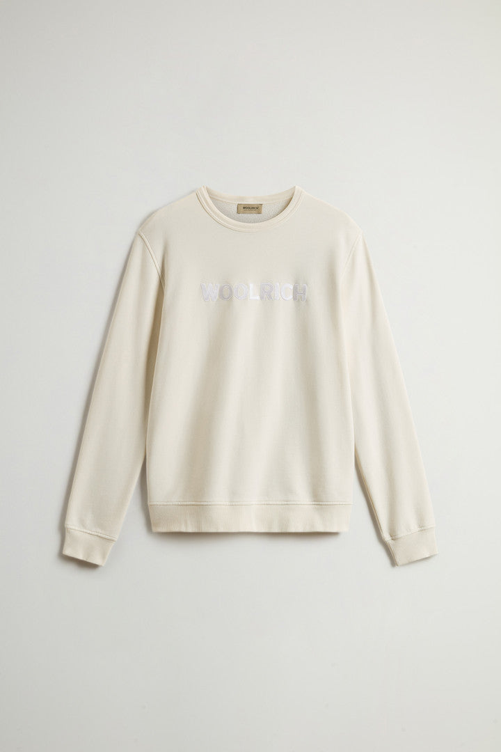 Crewneck Sweatshirt in Light Cotton-Blend Fabric (Barbados Cherry) - Detail View 5
