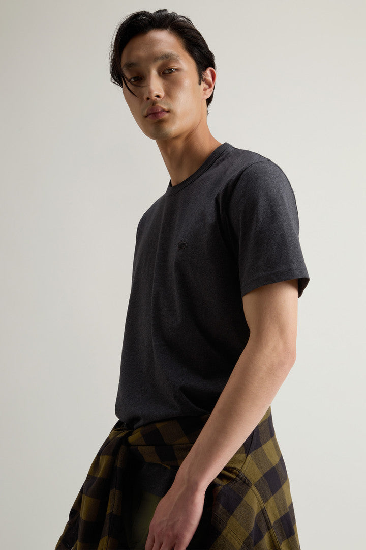 Pure Cotton Sheep T-shirt with Patch (Bright White) - Detail View 4