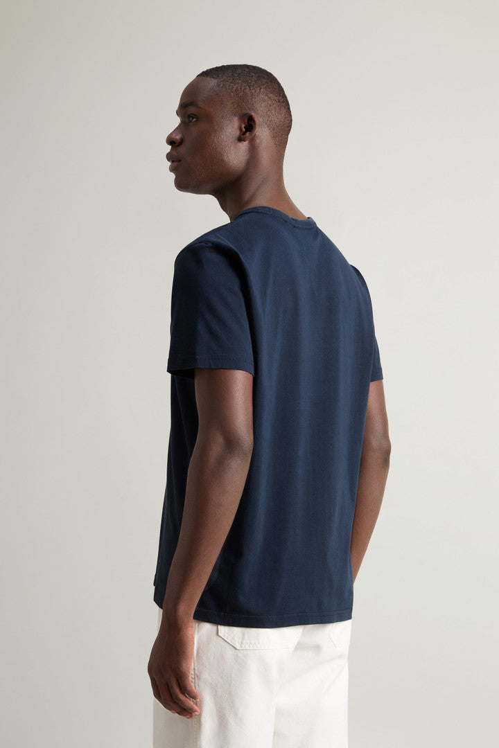 Pure Cotton Sheep T-shirt with Patch (Fiery Red) - Detail View 2