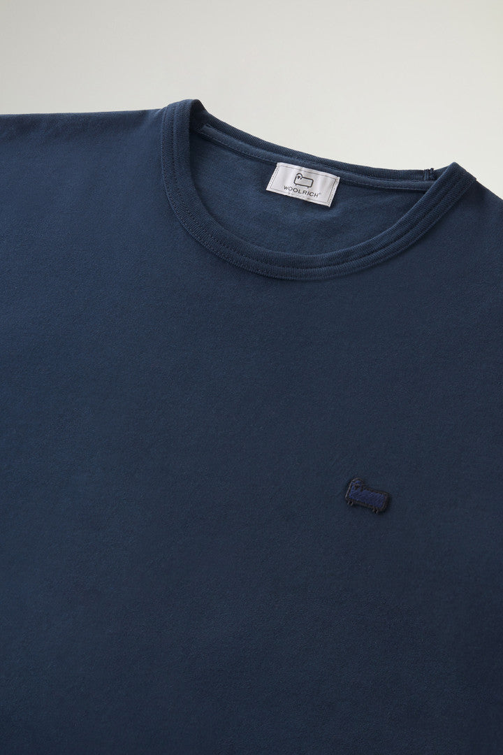 Pure Cotton Sheep T-shirt with Patch (Fiery Red) - Detail View 5