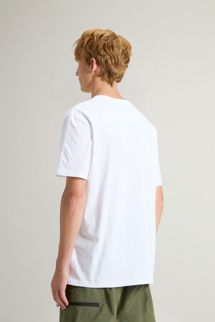 Pure Cotton Sheep T-shirt with Patch (Fiery Red) - Detail View 2