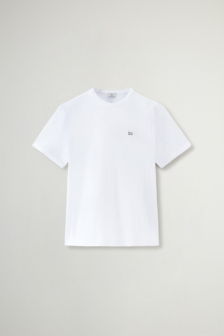 Pure Cotton Sheep T-shirt with Patch (Dark Grey Melange) - Detail View 10