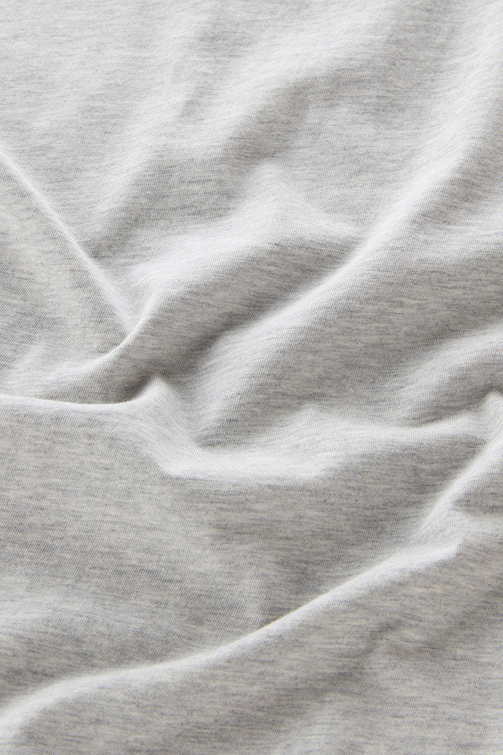 Pure Cotton T-Shirt with Outermates Print (Light Grey Melange) - Detail View 2