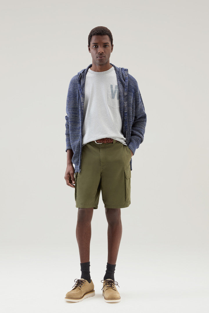 Pure Cotton T-Shirt with Chest Pocket (Light Grey Melange) - Detail View 2