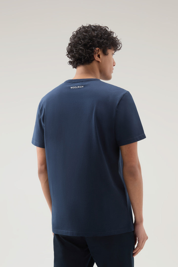 Pure Cotton Nautical Print T-Shirt (Melton Blue) - Detail View 5