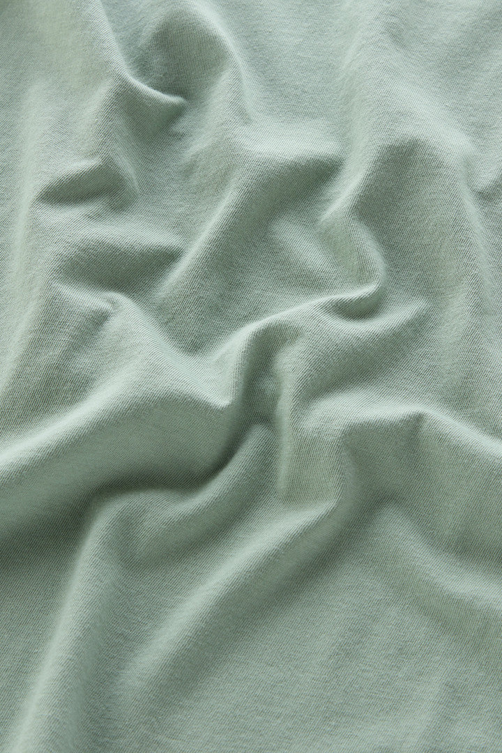 Safari t-shirt in pure cotton (Sage) - Detail View 3