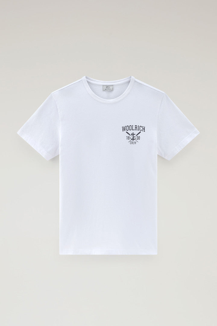 Pure Cotton Nautical Print T-Shirt (Bright White) - Main View