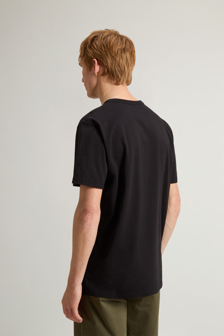 Pure Cotton T-Shirt with Logo (Bright White) - Detail View 2