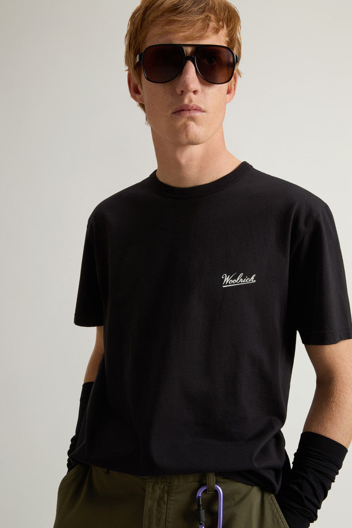 Pure Cotton T-Shirt with Logo (Bright White) - Detail View 3