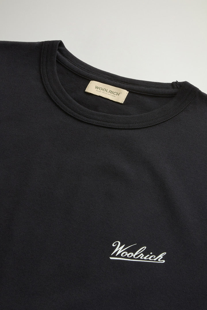 Pure Cotton T-Shirt with Logo (Bright White) - Detail View 5