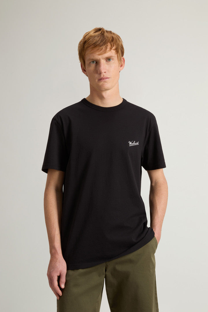 Pure Cotton T-Shirt with Logo (Bright White) - Main View