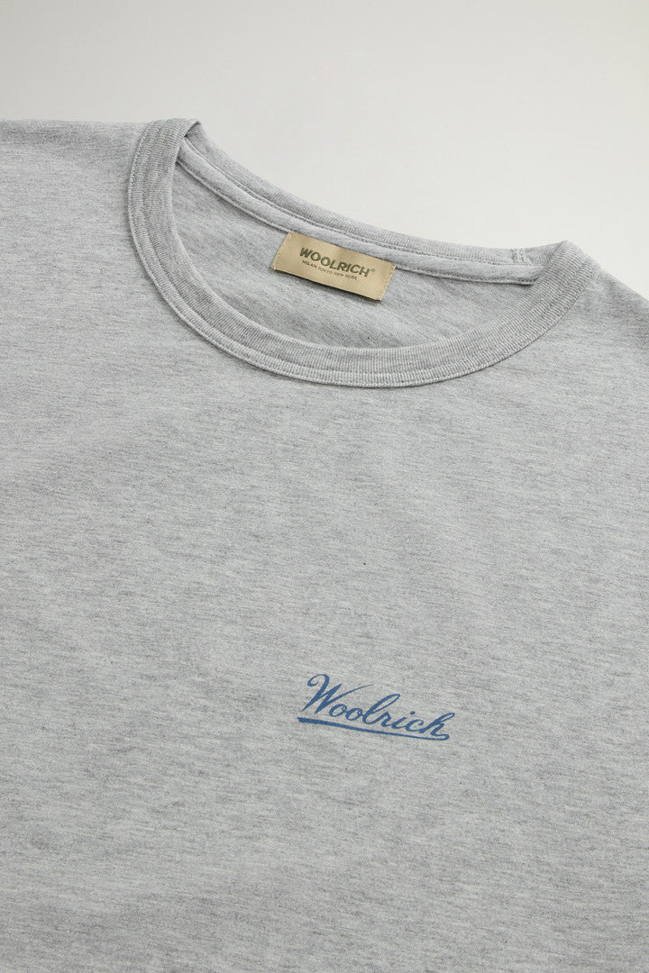 Pure Cotton T-Shirt with Logo (Bright White) - Detail View 5