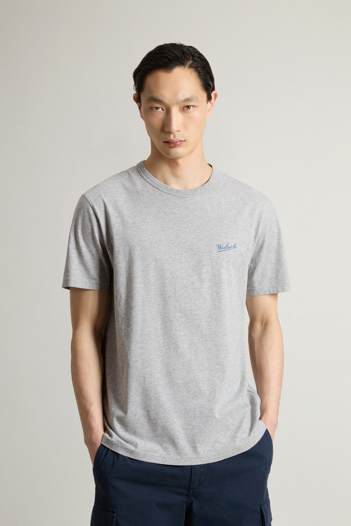 Pure Cotton T-Shirt with Logo (Bright White) - Main View
