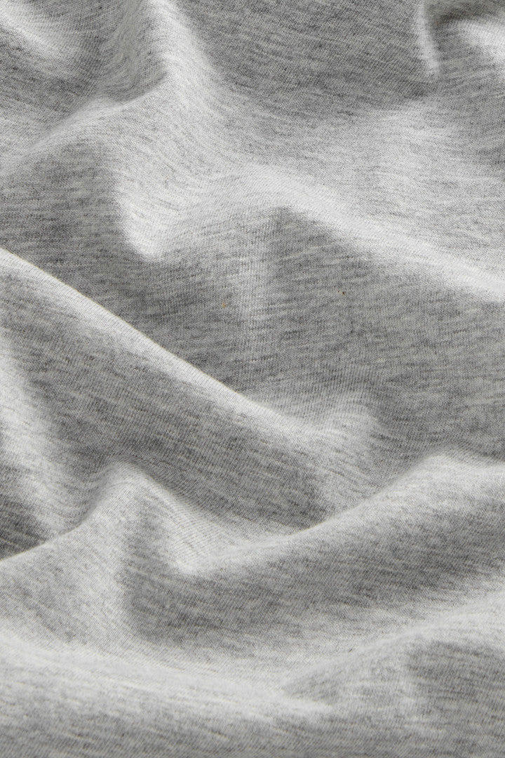 Pure Cotton T-Shirt with Logo (Bright White) - Detail View 6