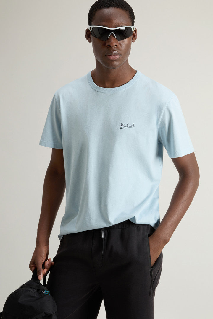 Pure Cotton T-Shirt with Logo (Bright White) - Detail View 3
