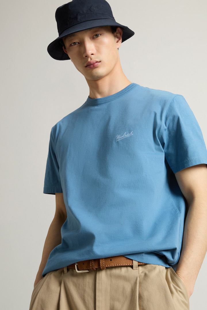 Pure Cotton T-Shirt with Logo (Bright White) - Detail View 3