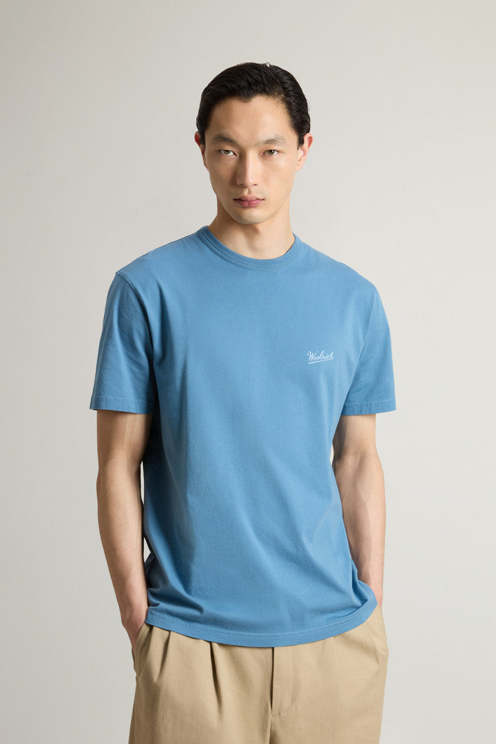 Pure Cotton T-Shirt with Logo (Bright White) - Main View