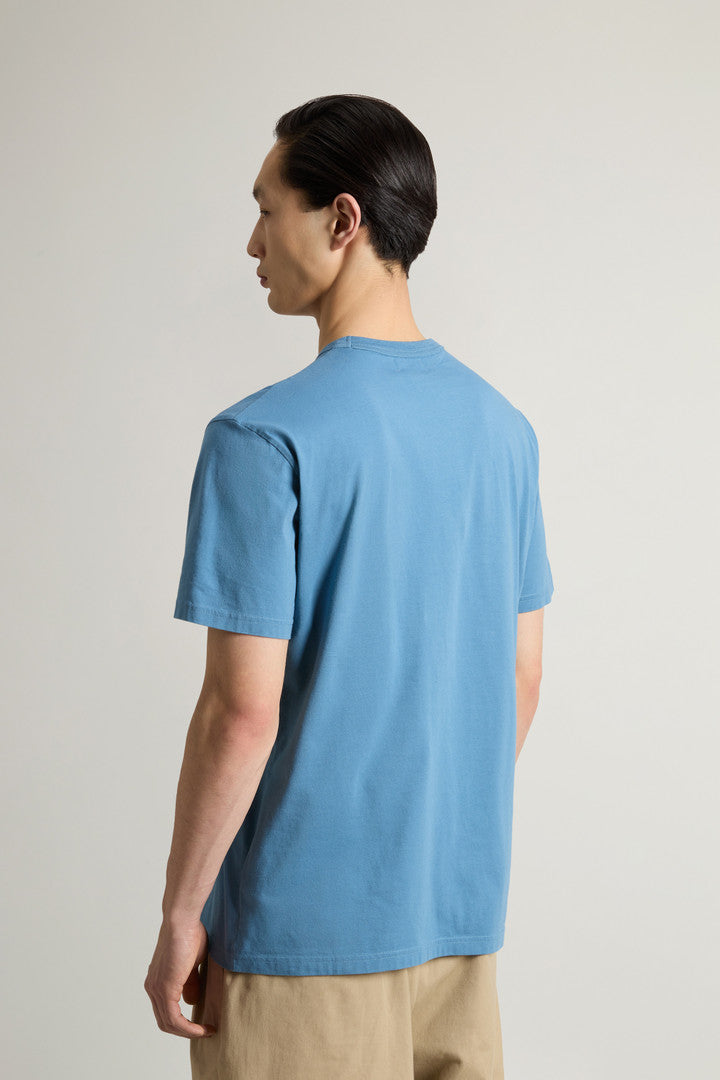 Pure Cotton T-Shirt with Logo (Bright White) - Detail View 1