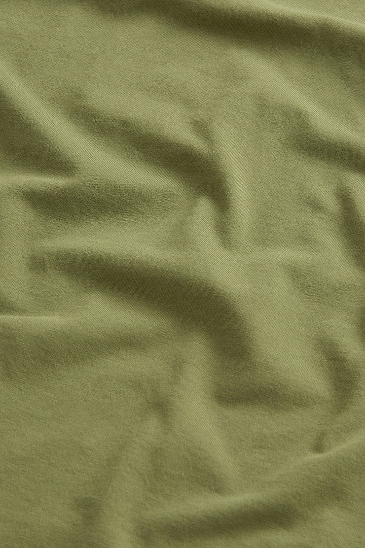 Pure Cotton T-Shirt with Logo (Bright White) - Detail View 6