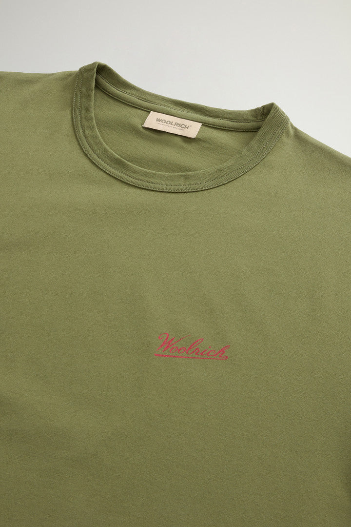 Pure Cotton T-Shirt with Logo (Bright White) - Detail View 5