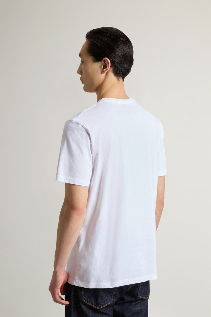 Pure Cotton T-Shirt with Logo (Aviation) - Detail View 2