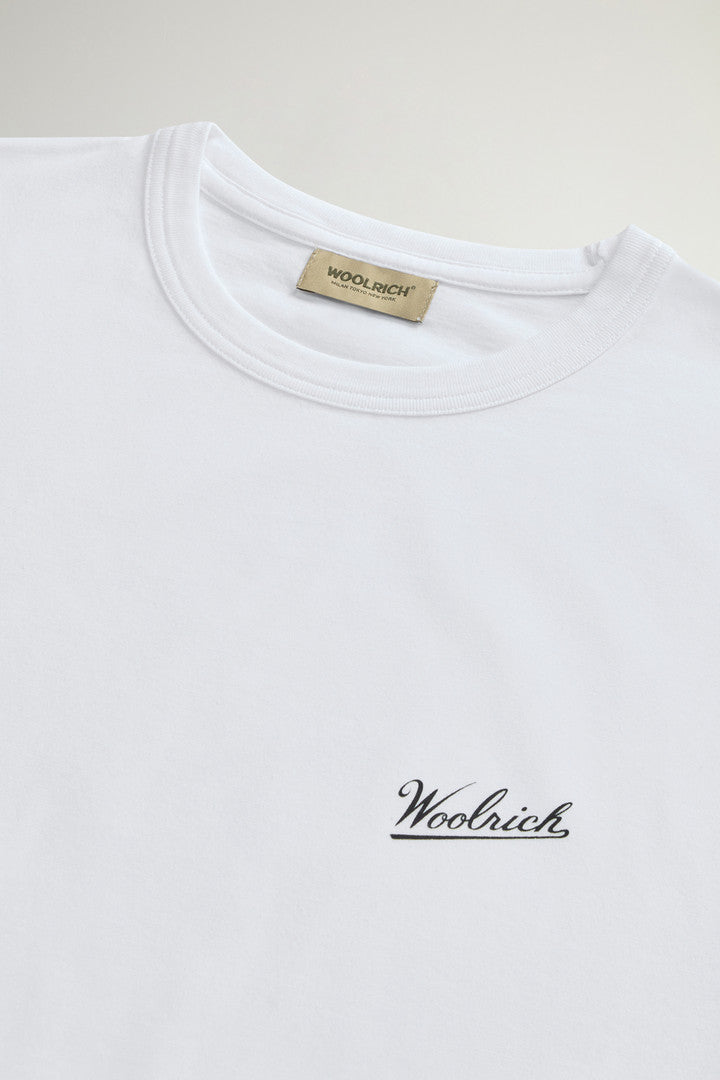 Pure Cotton T-Shirt with Logo (Flask) - Detail View 6
