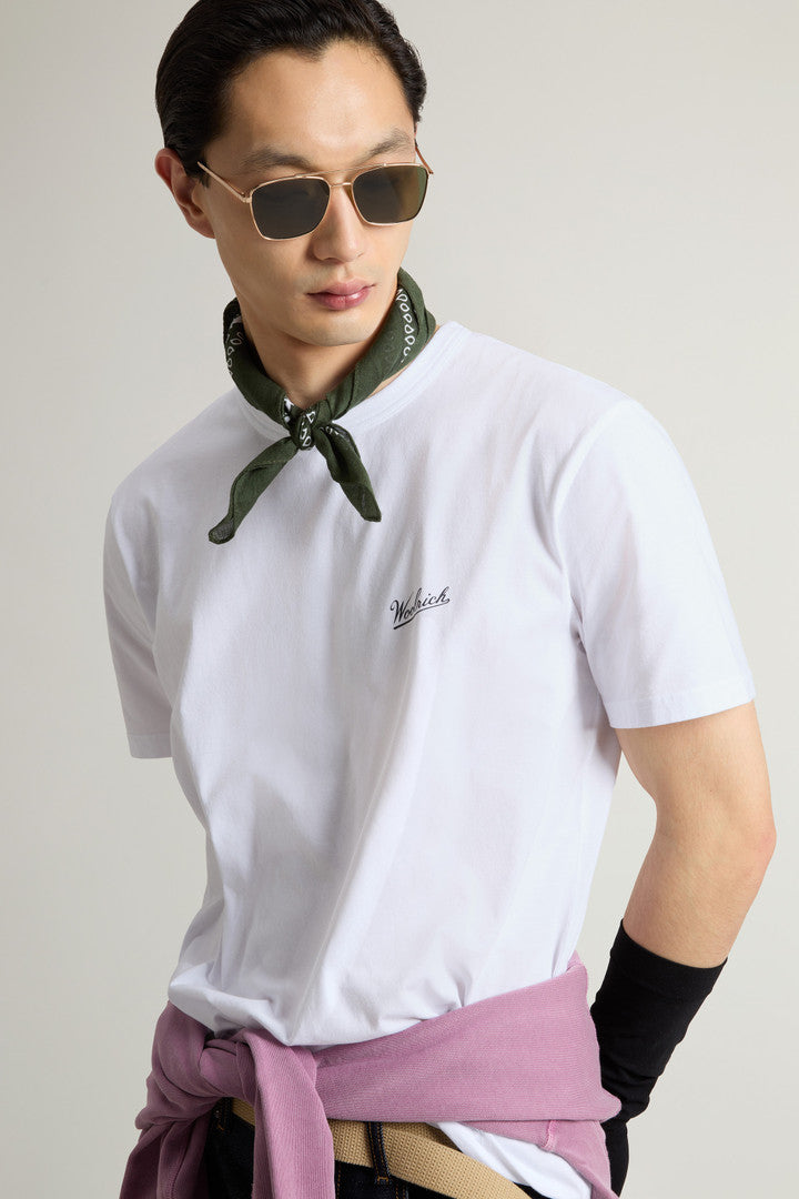 Pure Cotton T-Shirt with Logo (Black) - Detail View 3