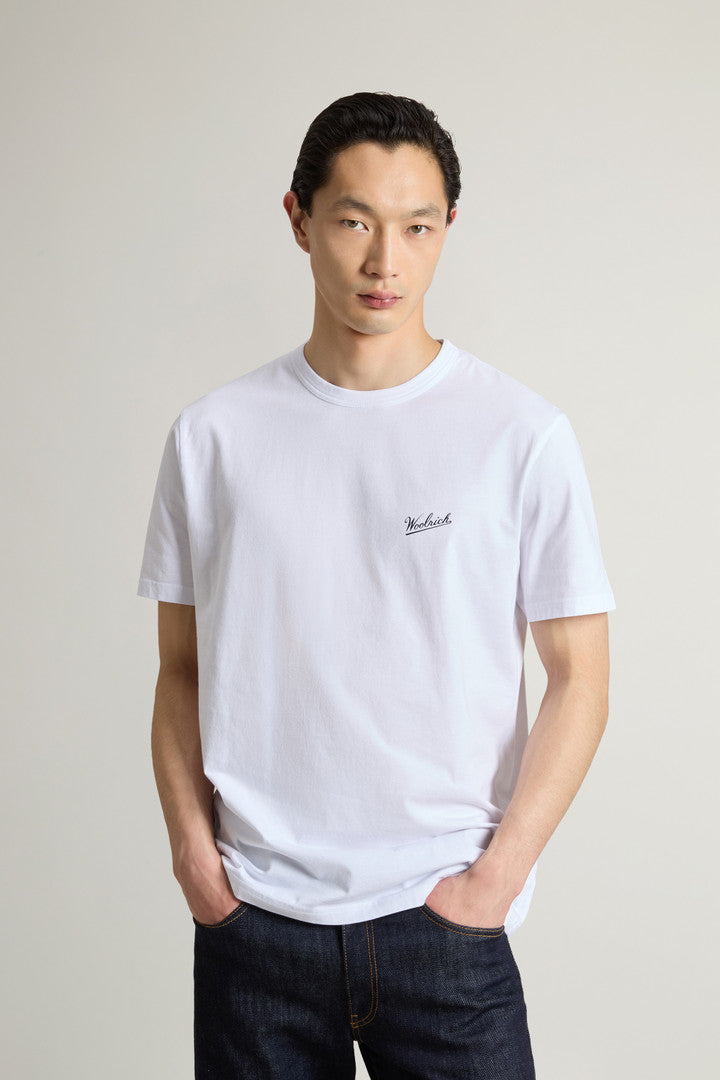 Pure Cotton T-Shirt with Logo (Flask) - Detail View 1