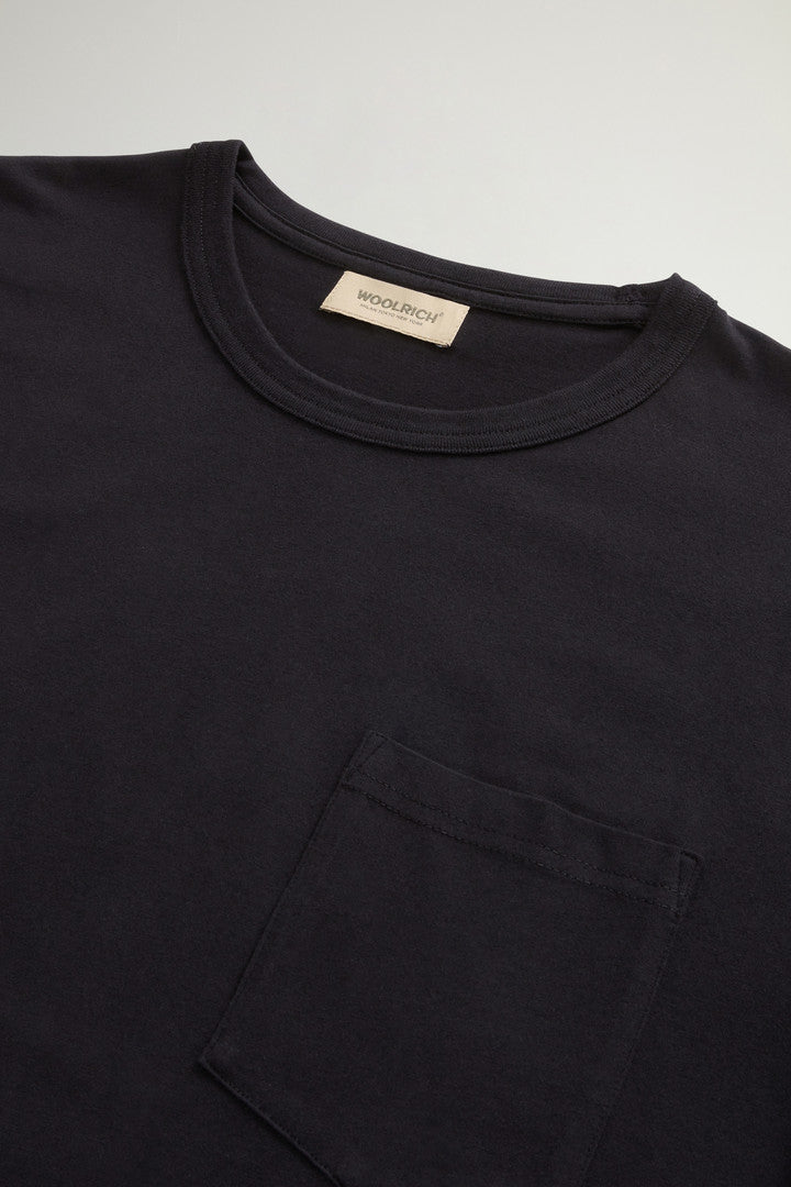 Pure Cotton T-Shirt with Pocket (Bright White) - Detail View 5