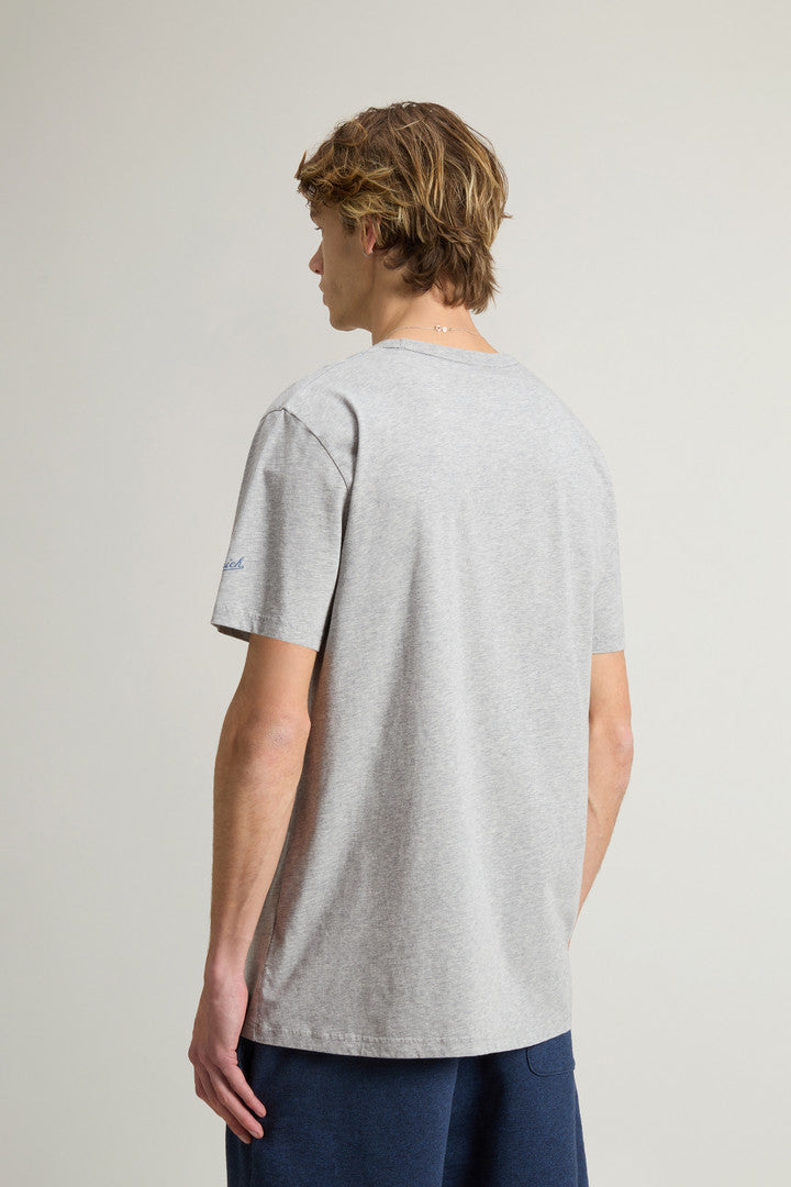 Pure Cotton T-Shirt with Pocket (Bright White) - Detail View 3