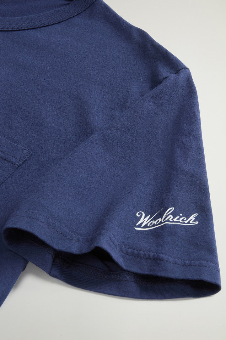 Pure Cotton T-Shirt with Pocket (Bright White) - Detail View 6