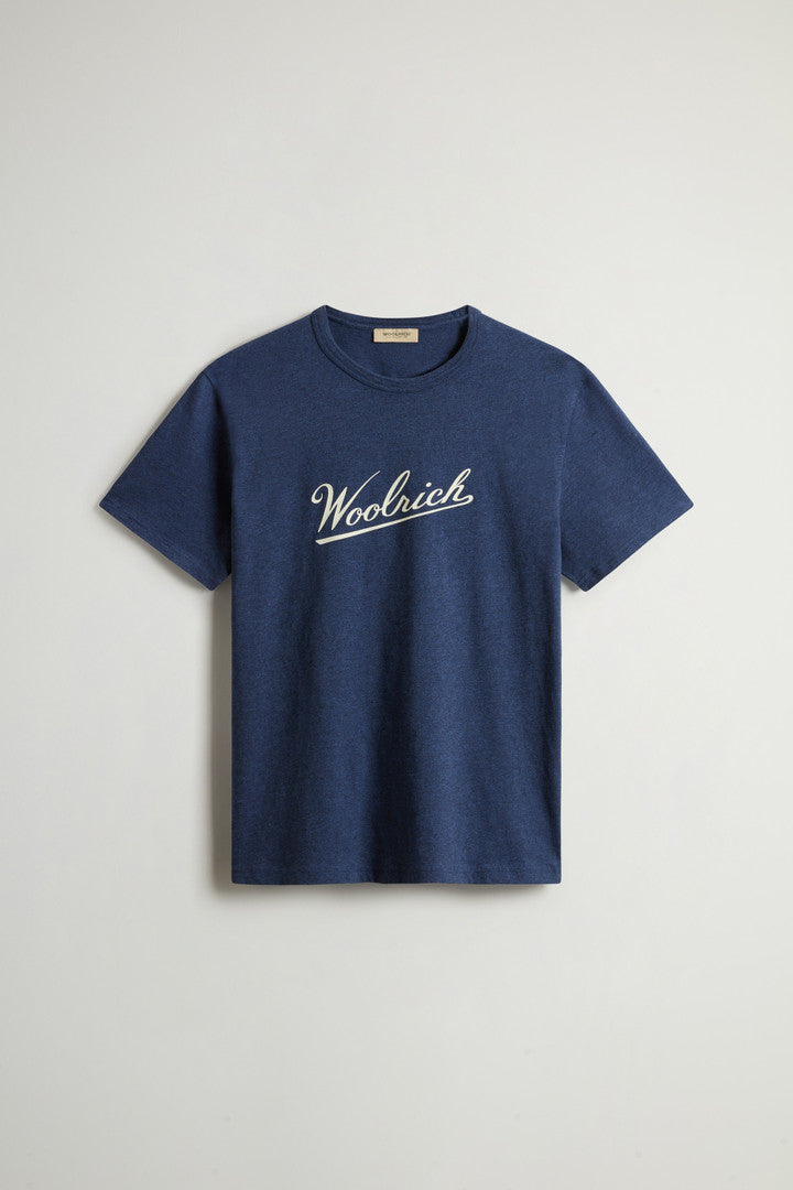 T-Shirt in Pure Cotton MoulinÃ© (Greenstone) - Detail View 8