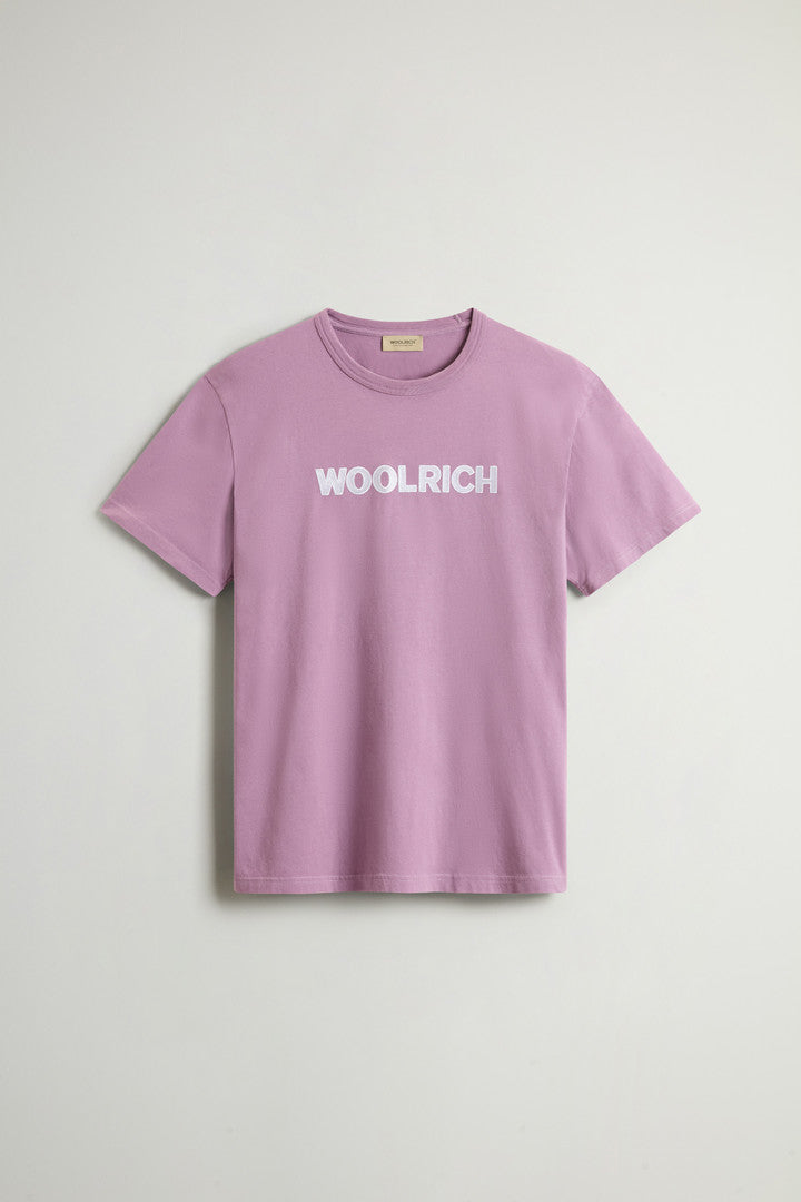 Pure Cotton T-Shirt with Embroidered Logo (Dream Blue) - Detail View 7
