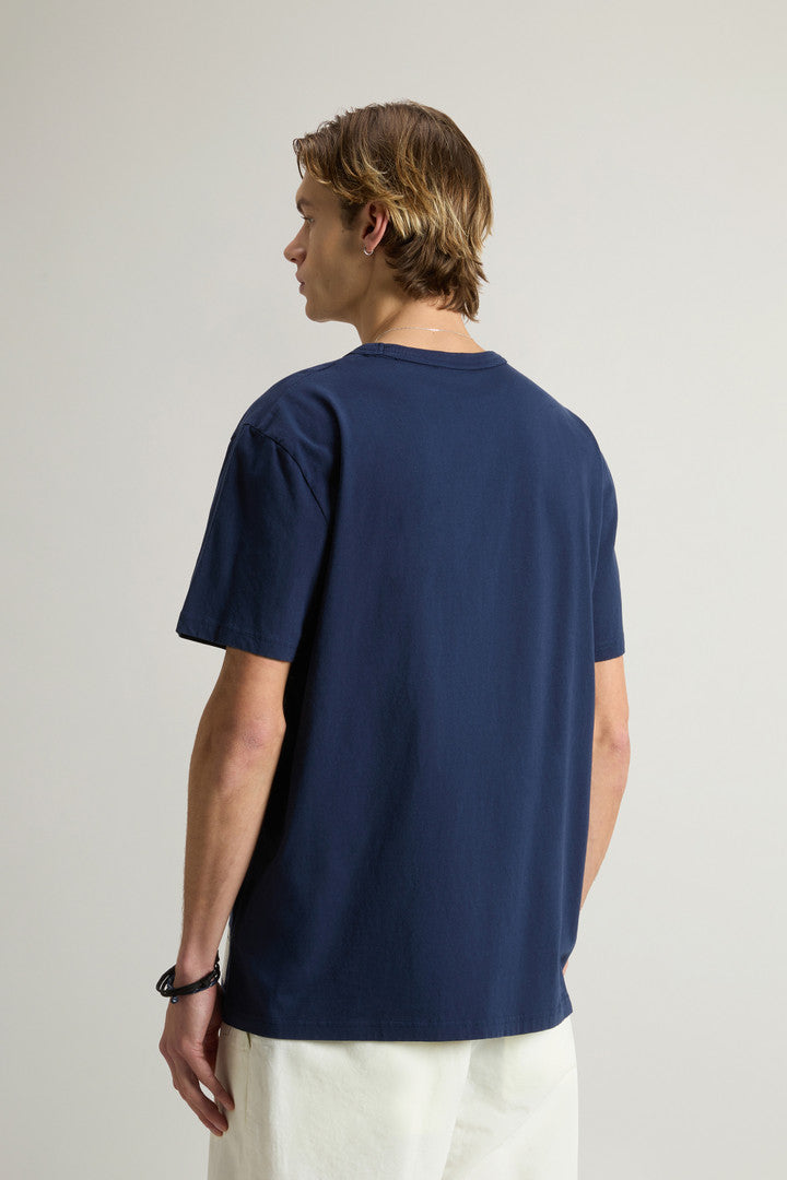 Pure Cotton T-Shirt with Graphic Print (Dream Blue) - Detail View 2