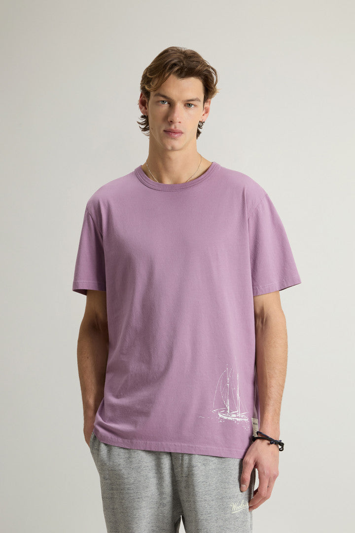 Pure Cotton T-Shirt with Graphic Print (Grapeade) - Detail View 1