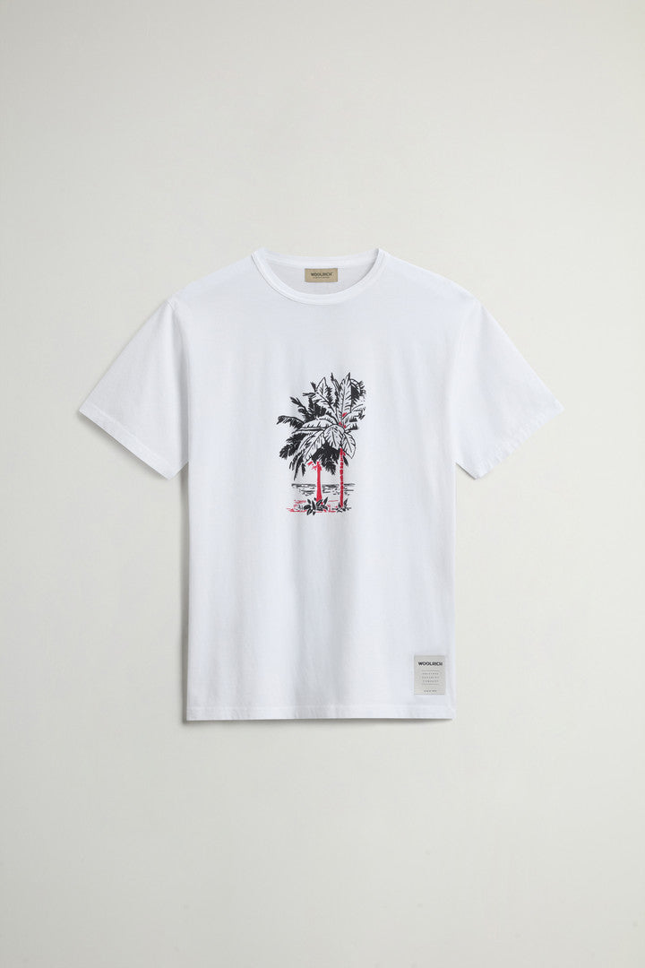 Pure Cotton T-Shirt with Graphic Print (Dream Blue) - Detail View 4
