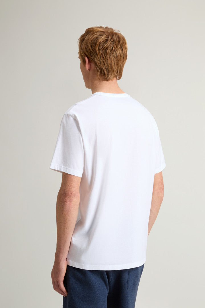 Pure Cotton T-Shirt with Graphic Print (Dream Blue) - Detail View 2