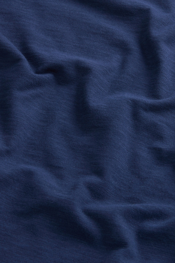 T-Shirt in Pure Cotton Slub Fabric (Chinois Green) - Detail View 6