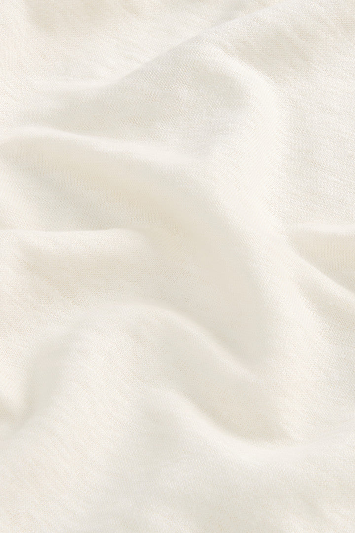 Pure Linen T-Shirt with Embroidered Logo (Melton Blue) - Detail View 6