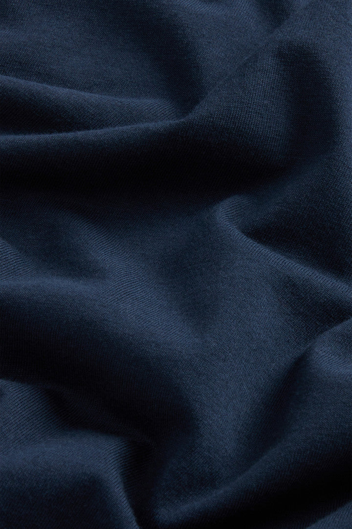 T-shirt in Pure Cotton (Melton Blue) - Detail View 5