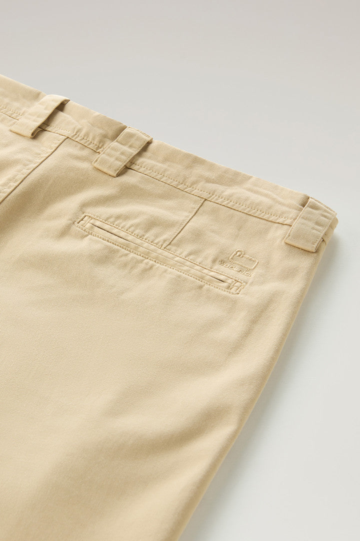 Garment-Dyed Classic Chino Pant in Stretch Cotton (Beach Sand) - Main View