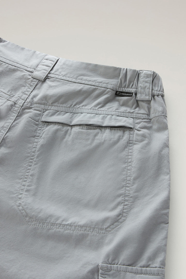 Garment-Dyed Cargo Pants in Pure Cotton Gabardine (Lake Olive) - Detail View 4
