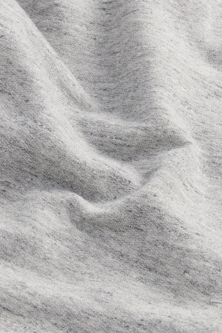 Pants in Pure Cotton MoulinÃ© Fleece (Medium Grey) - Detail View 7